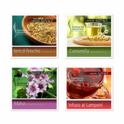 Cavallotti per confezioni di infusi