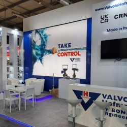 Sfondo per lo stand di Valvole Hofmann